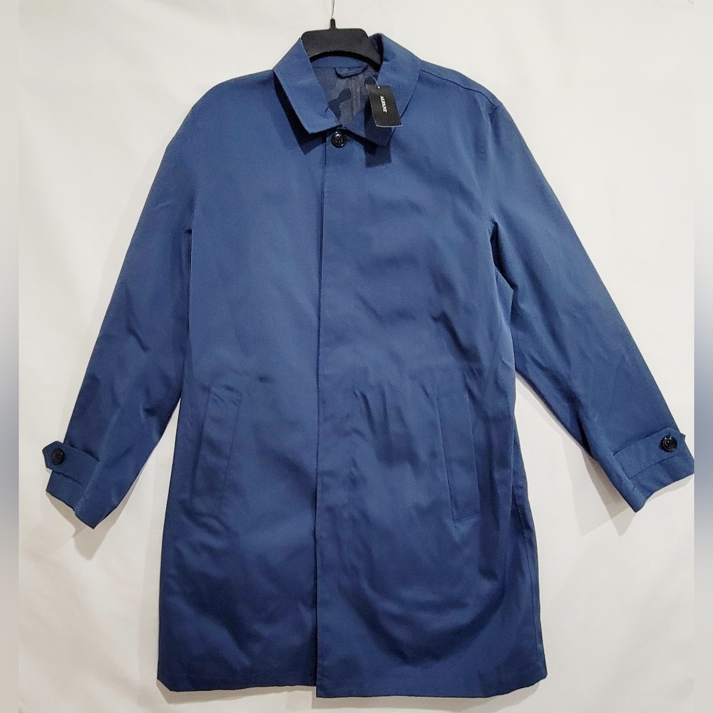 Alfani Macintosh Button Front Outerwear Overcoat Men's Jacket - Picture 4 of 5